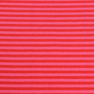 50x70 cm boordstof gestreept 4mm rood/pink