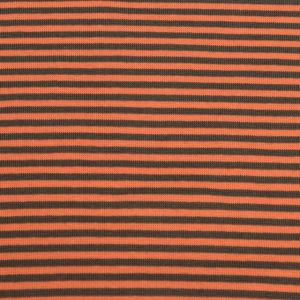 50x70 cm boordstof gestreept 4mm taupe/oranje