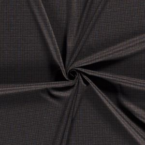 Punta di roma stof bedrukt geruit bruin