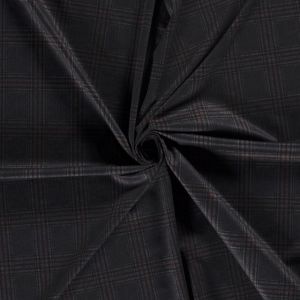 Punta di roma stof bedrukt tartan roze