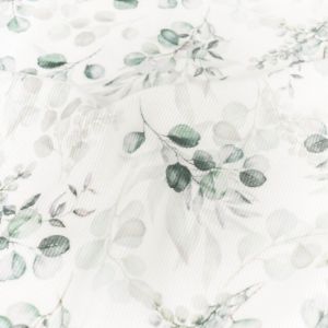 Rib jersey digitaaldruk eucalyptus offwhite