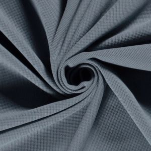 Rips wafel tricot staalblauw