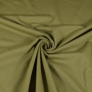 Viscose tricot donker khaki