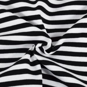 50x70 cm boordstof gestreept 8mm zwart