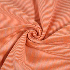 50x70cm boordstof gestreept 1mm oranje