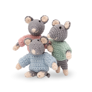 Haakpakket de drieling - amigurumi diy kit