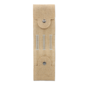 Breinaalden set aluminium met bamboeknop – 2.0 / 2.5 / 3.0 mm