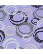 Katoen Tricot abstracte cirkels lila