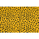 100x150 cm Katoen tricot cheetah oker geel