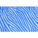 Katoen tricot jeans look zebra lichtblauw