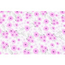 100x150 cm katoen tricot digitaaldruk bloemen fuchsia