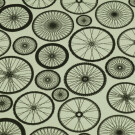 100x150 cm katoen tricot fietswielen mint
