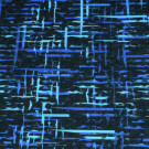 Joggingstof digitaaldruk strepen zwart/blauw