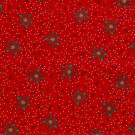 50x145 cm Katoen poplin christmas bloemen rood
