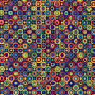 Burlington texturé cirkels multicolor