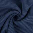 Wafel-jersey tricot marineblauw Blooming Fabrics