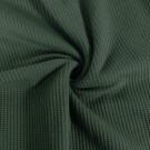 Wafel-jersey tricot donkergroen Blooming Fabrics