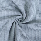 Wafel-jersey tricot lichtgrijs Blooming Fabrics