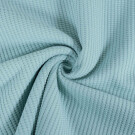 Wafel-jersey tricot mintgroen Blooming Fabrics