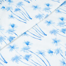 100x150 cm katoen tricot digitaaldruk palmbomen offwhite Blooming Fabrics