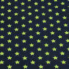 95x150 cm katoen tricot sterren groen/donkerblauw