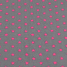 95x150 cm katoen tricot sterren roze/grijs