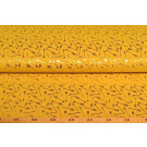 95x150 cm katoen tricot pijltjes mosterd/goud folie