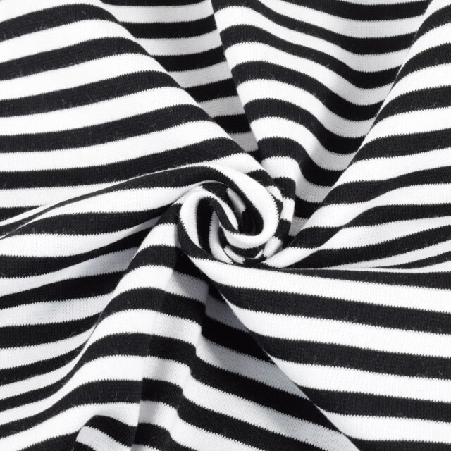 50x70 cm boordstof gestreept 6mm zwart