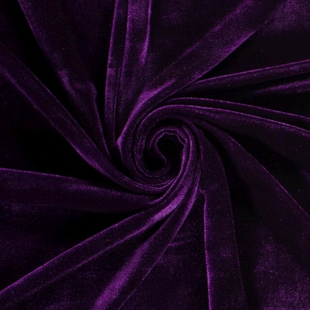 Fluweel stof donker violet